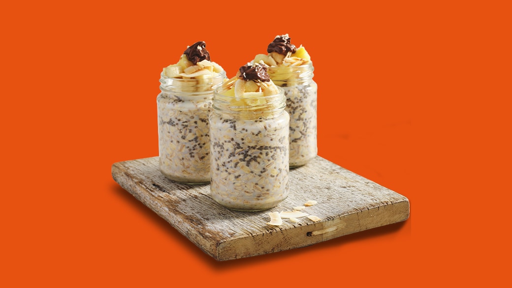 Nutella®Tropical Overnight Breakfast in a Jar