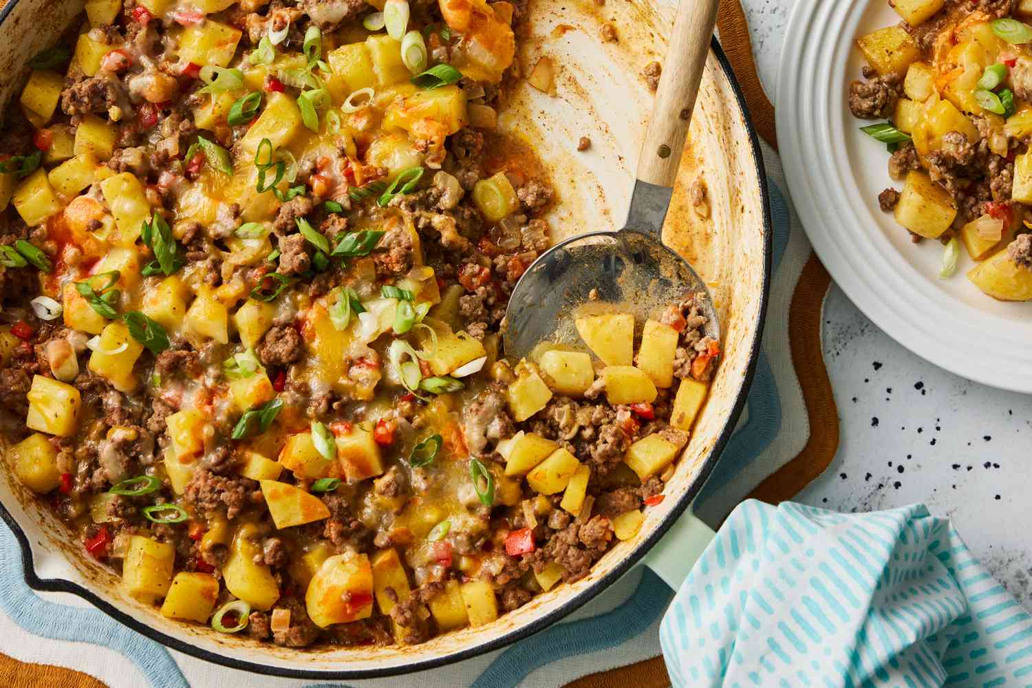 One-Skillet Ground Beef And Potatoes