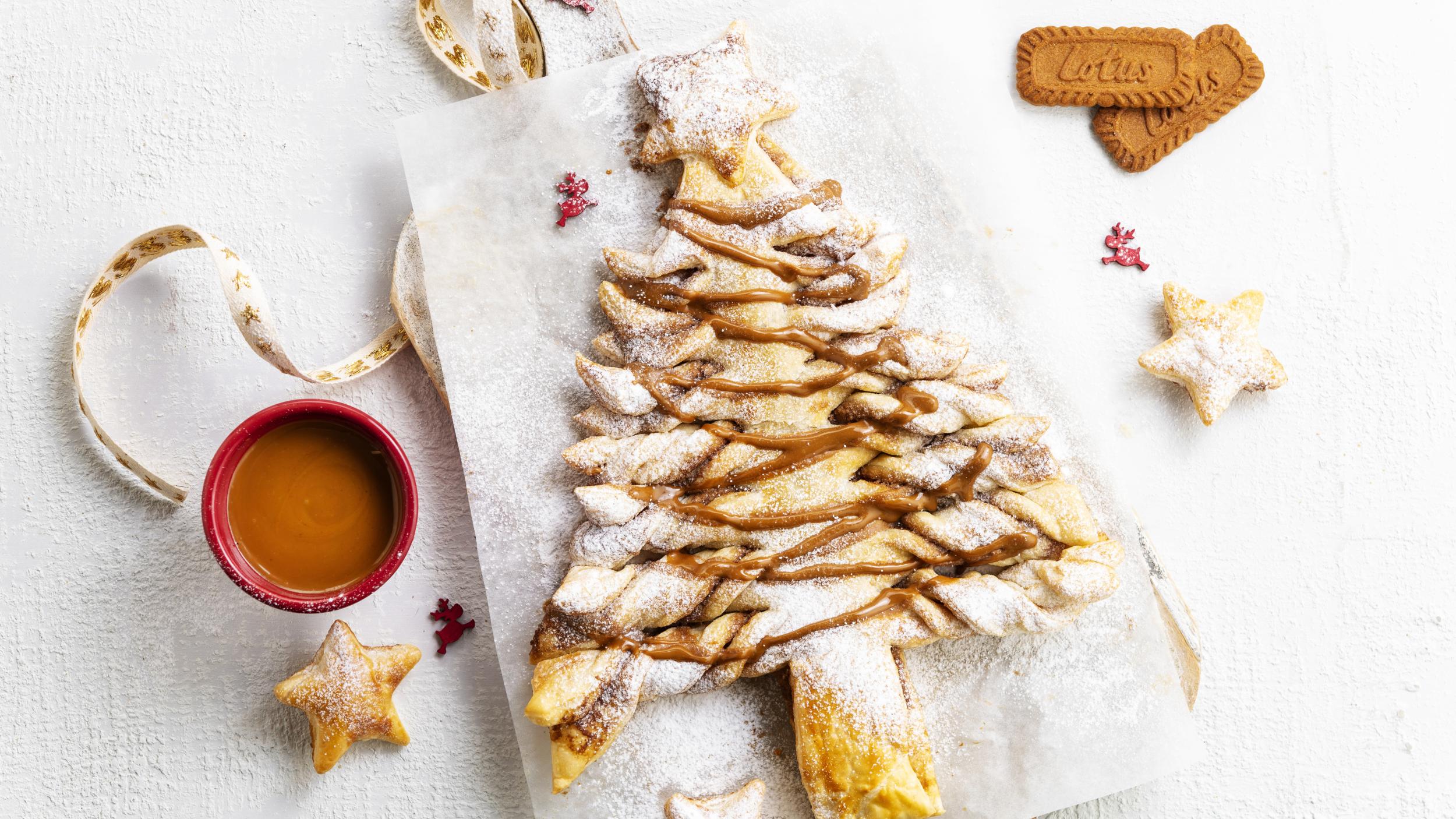 Pastry tree with Biscoff