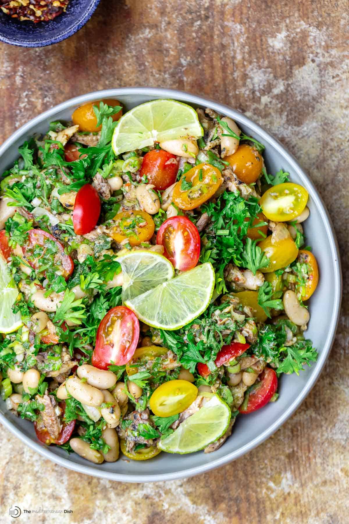 Mediterranean White Bean and Sardine Salad