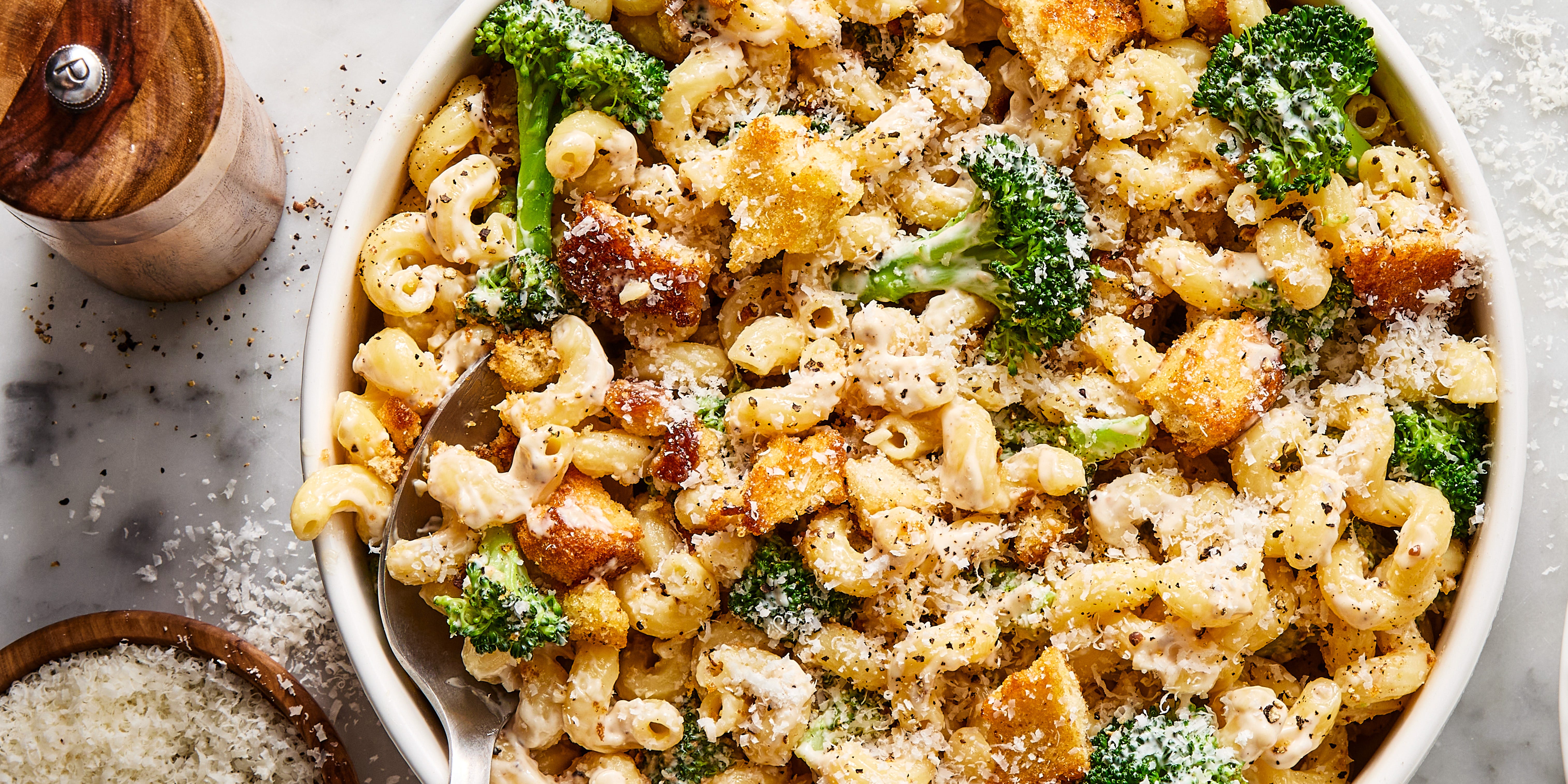 Broccoli Caesar Pasta Salad