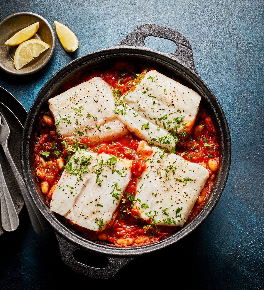 Spiced cod one pot