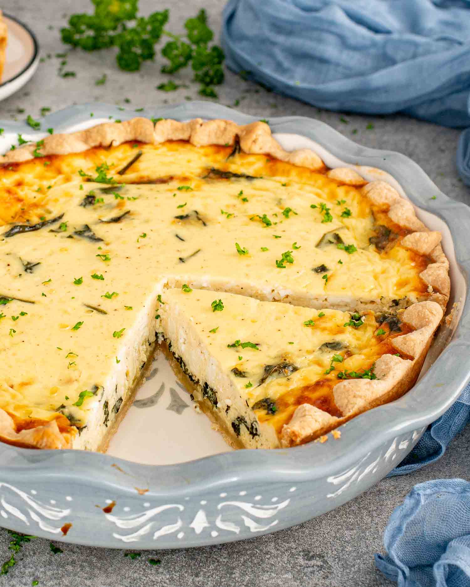 Spinach Feta Quiche