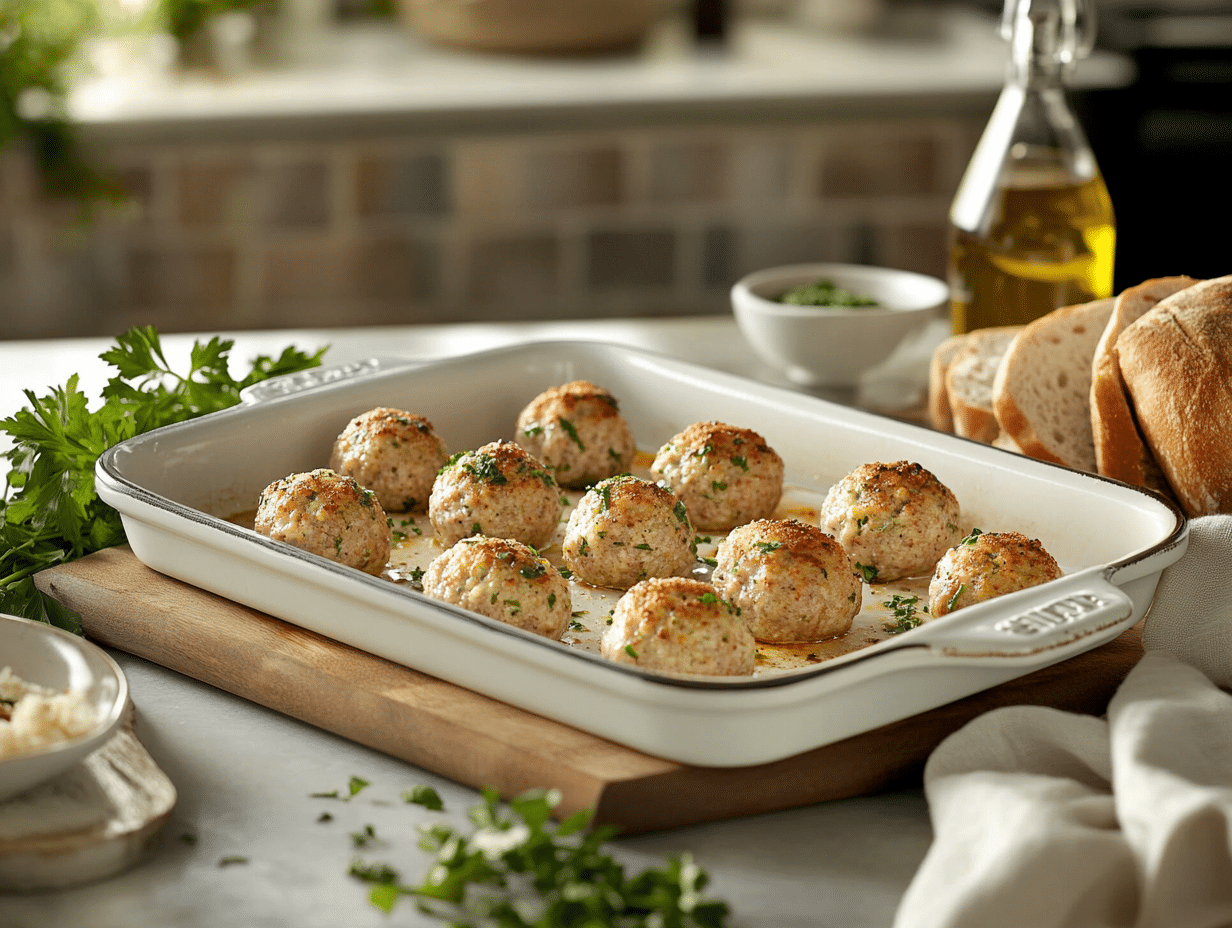 Minced Lamb and Herb Polpette al Forno