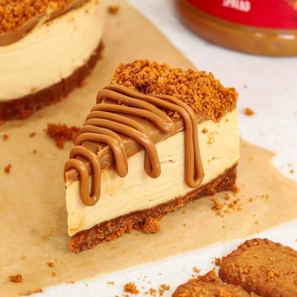 5 Ingredient  Biscoff Cheesecake