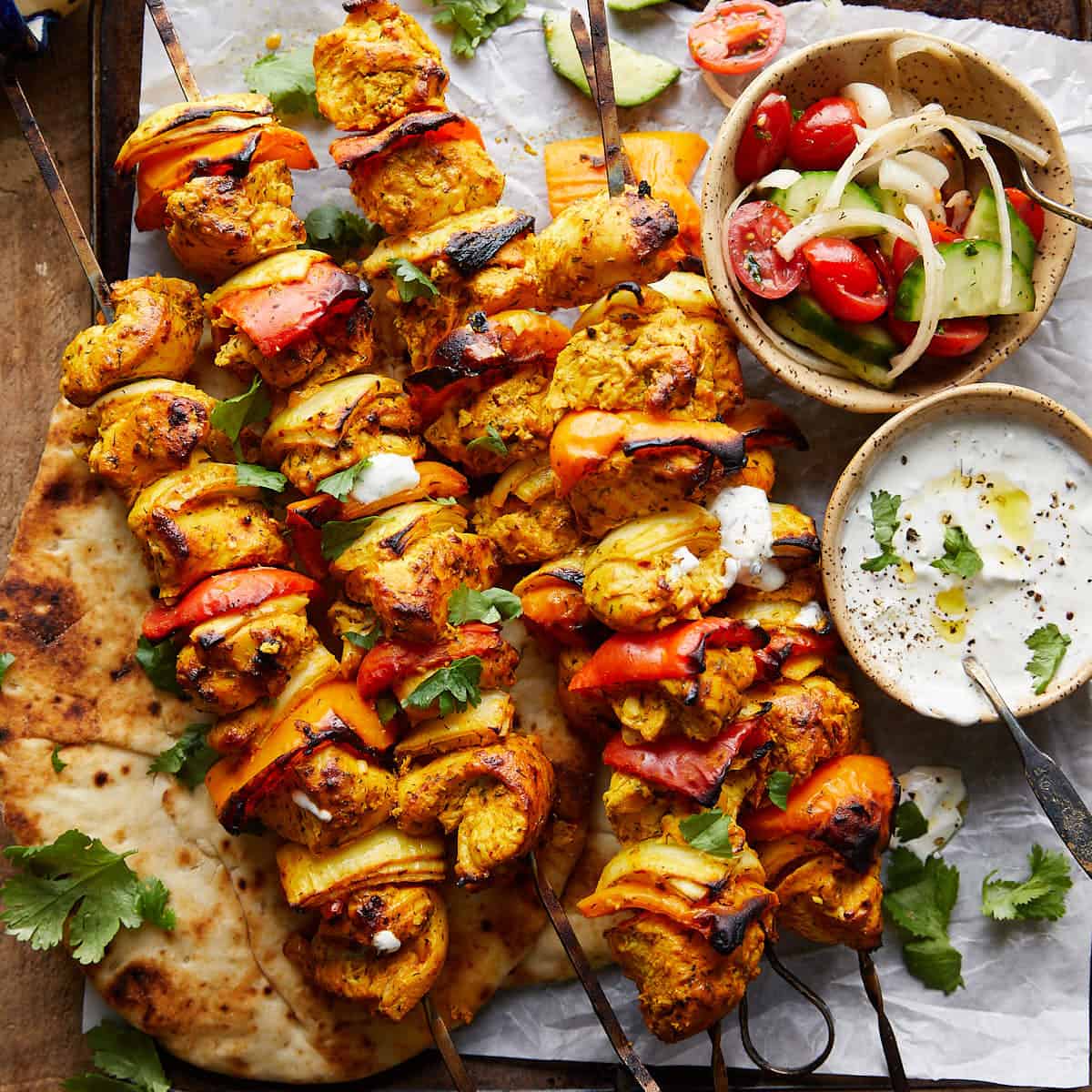Baked Chicken Kebabs