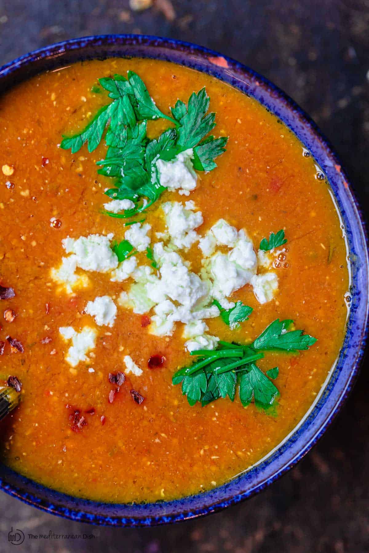 Easy Greek Red Lentil Soup