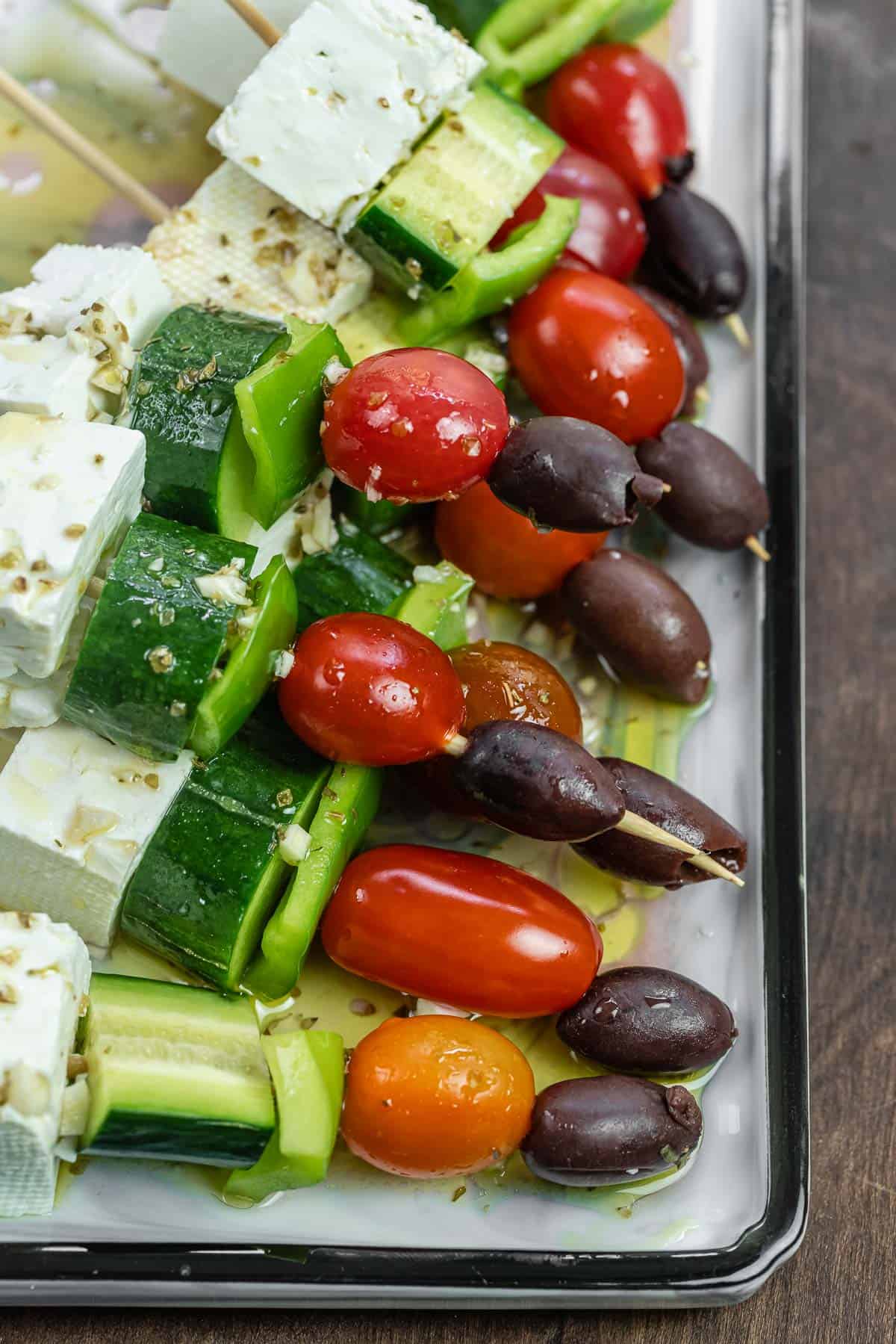Greek Salad Skewers