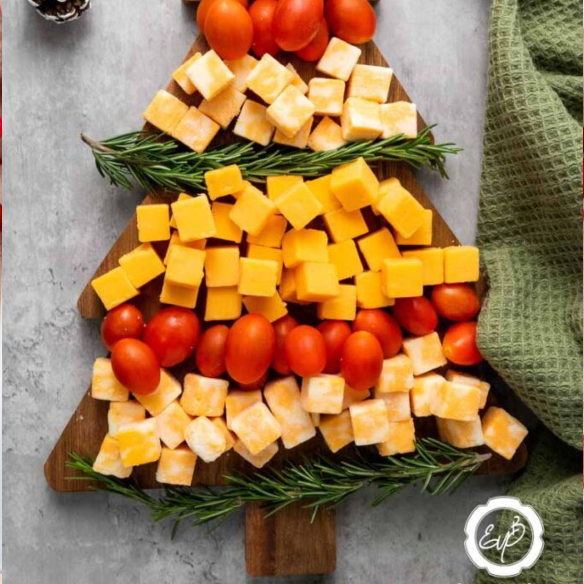 Christmas Tree Cheese Platter