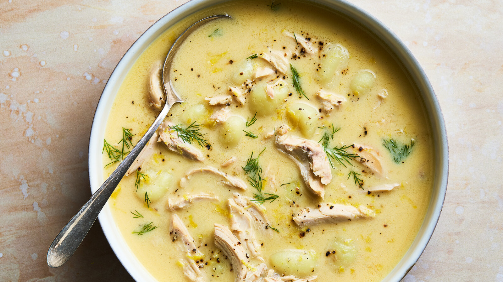 Avgolemono Chicken Soup With Gnocchi
