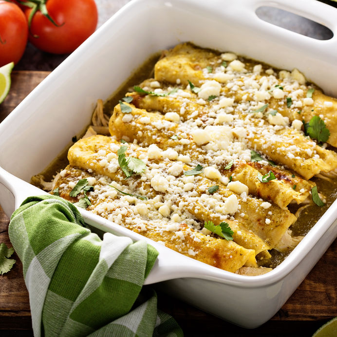 Verde Breakfast Enchiladas