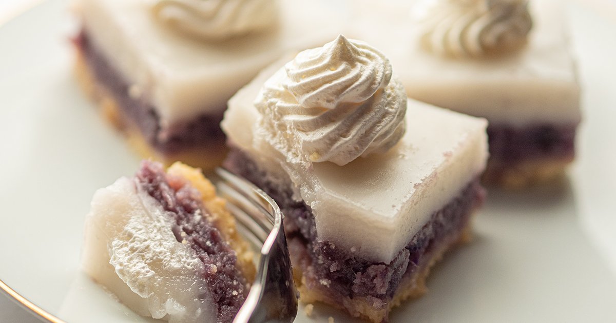 Okinawan Sweet Potato Haupia Pie