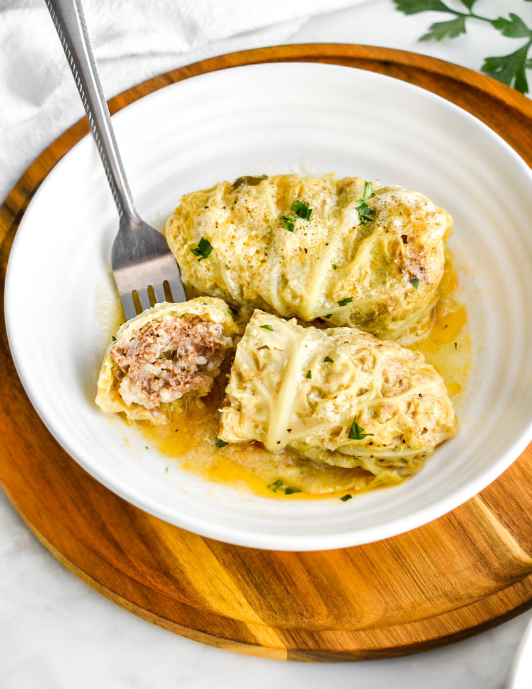 Greek Stuffed Cabbage Rolls (Lahanodolmades)