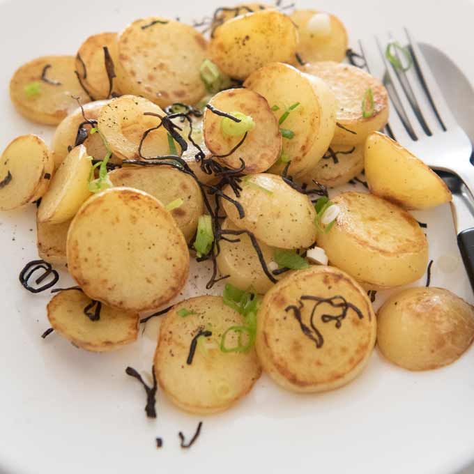 Sautéed Potato with Shio Konbu (Salted Dried Kelp)