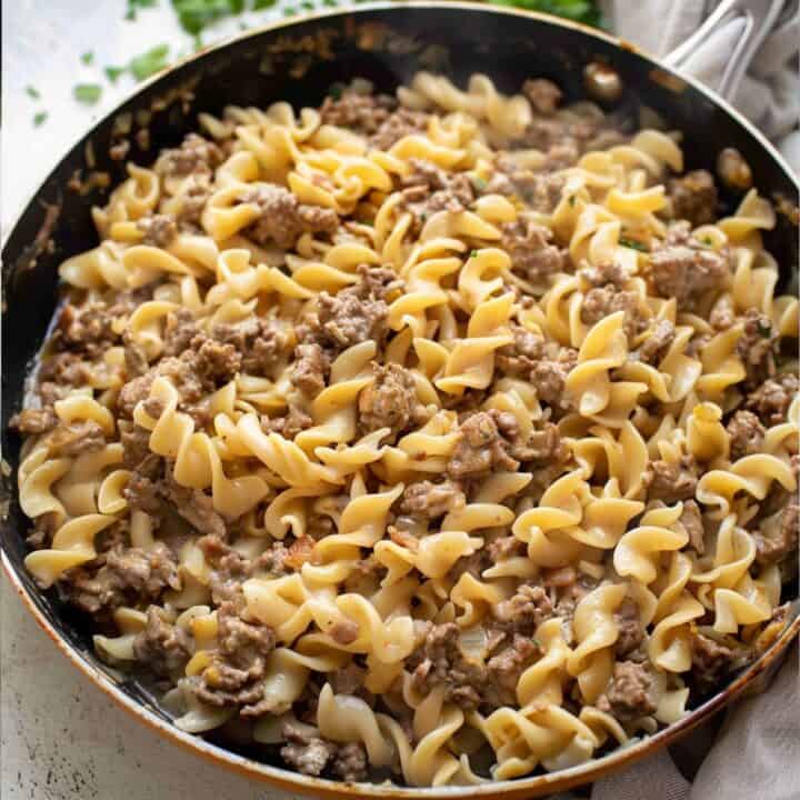 Ground Beef Stroganoff