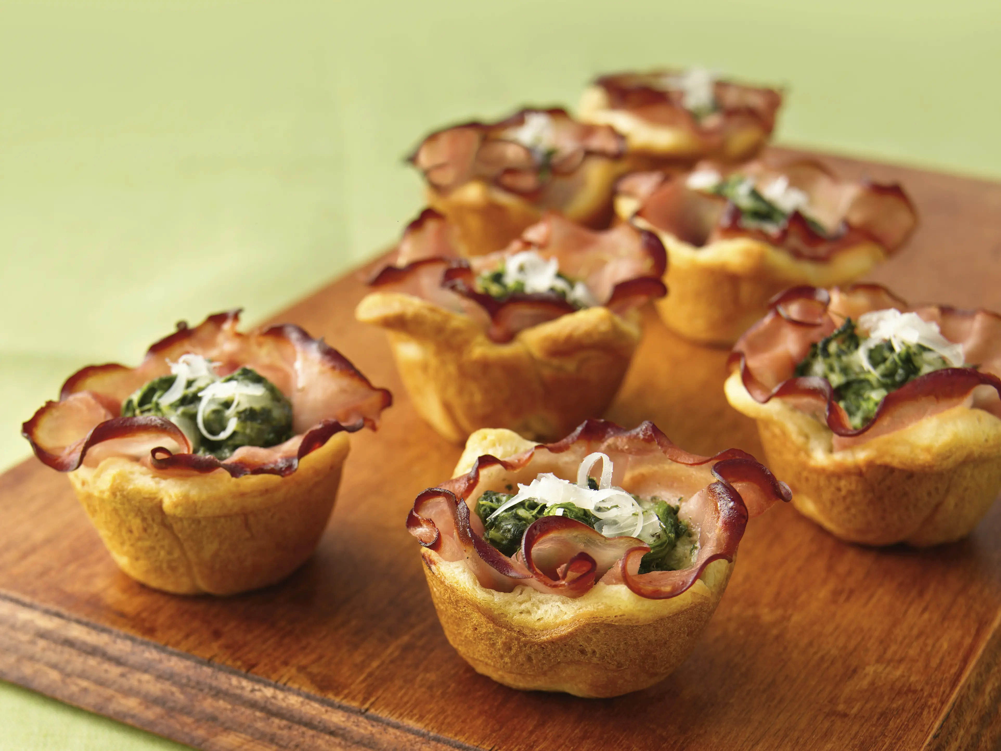 Ham Florentine Mini-Cups