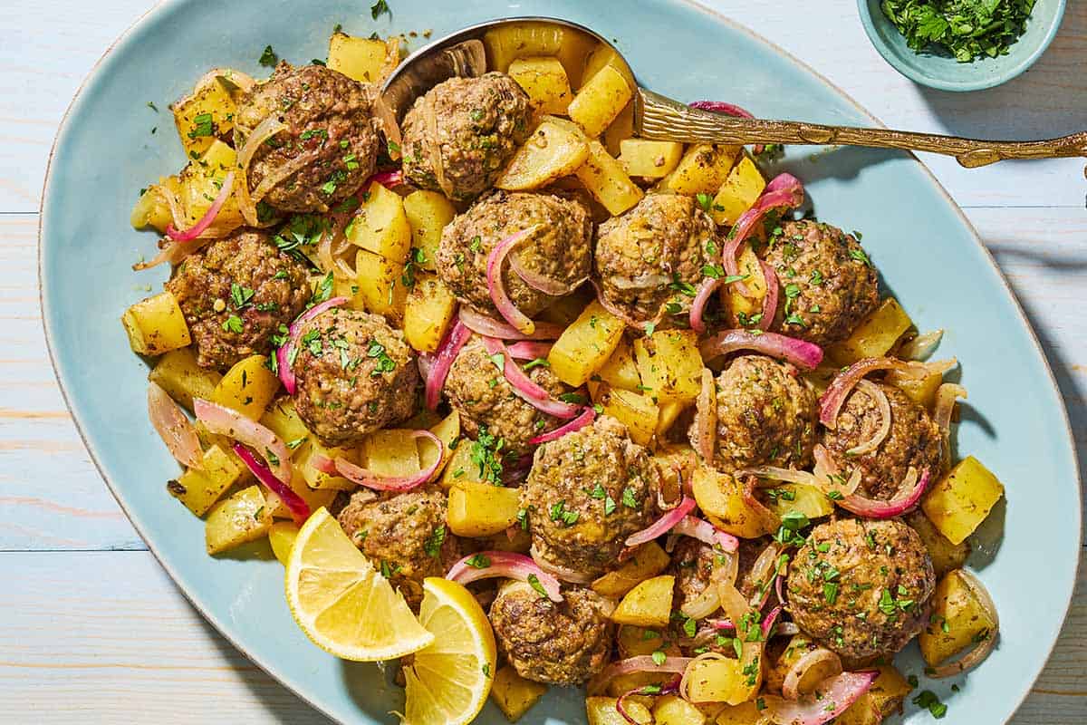 Greek Meatballs and Potatoes